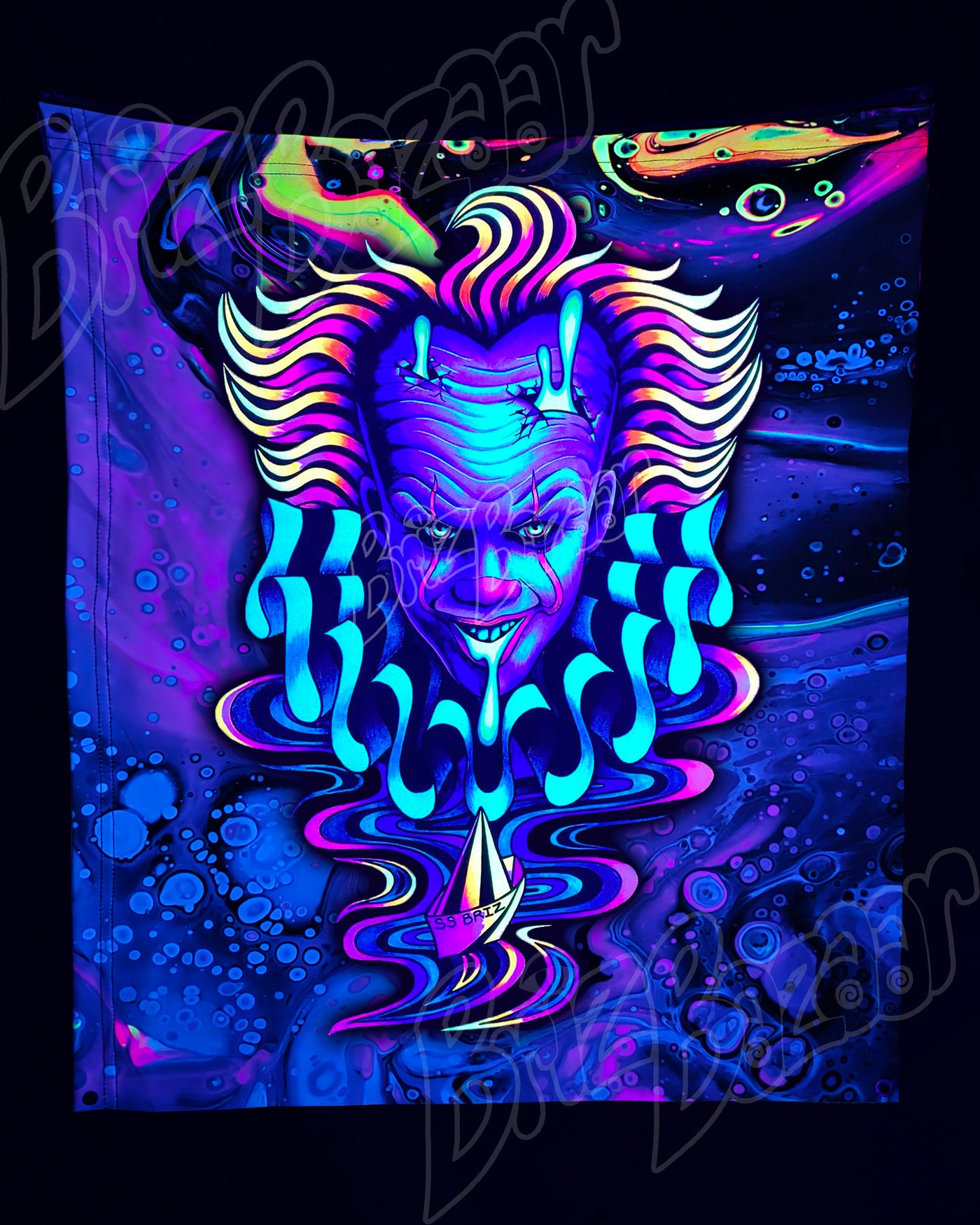 Custom Fluid UV Tapestry of Brizzywize