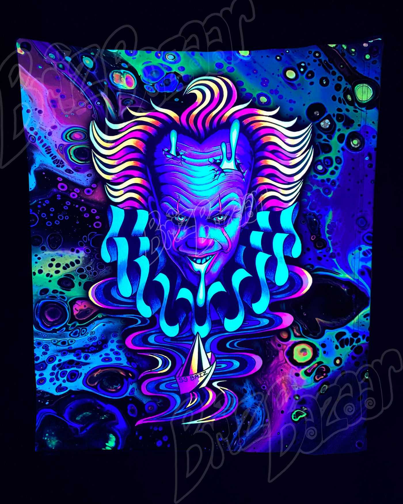 Custom Fluid UV Tapestry of Brizzywize