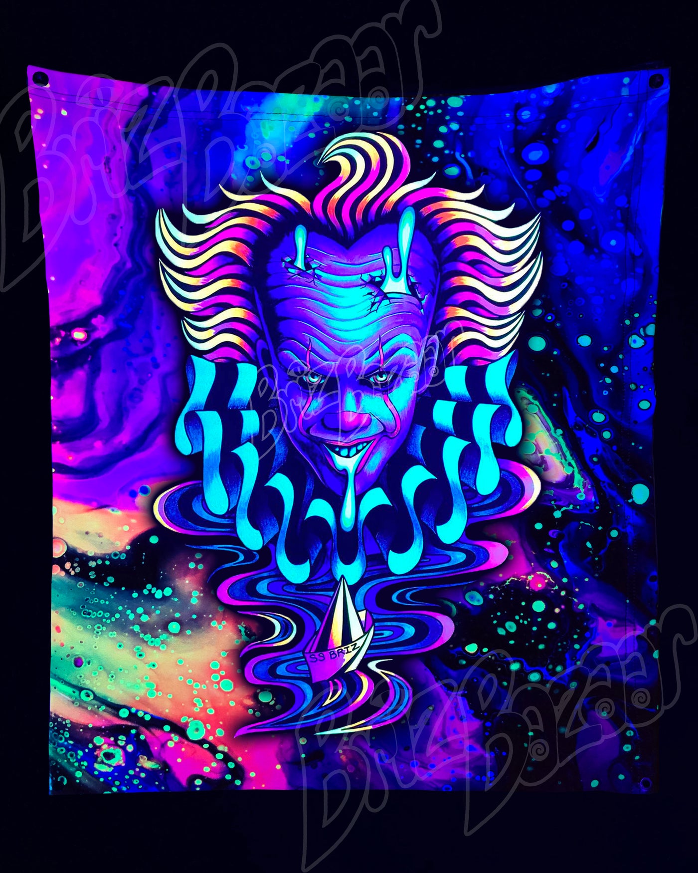 Custom Fluid UV Tapestry of Brizzywize