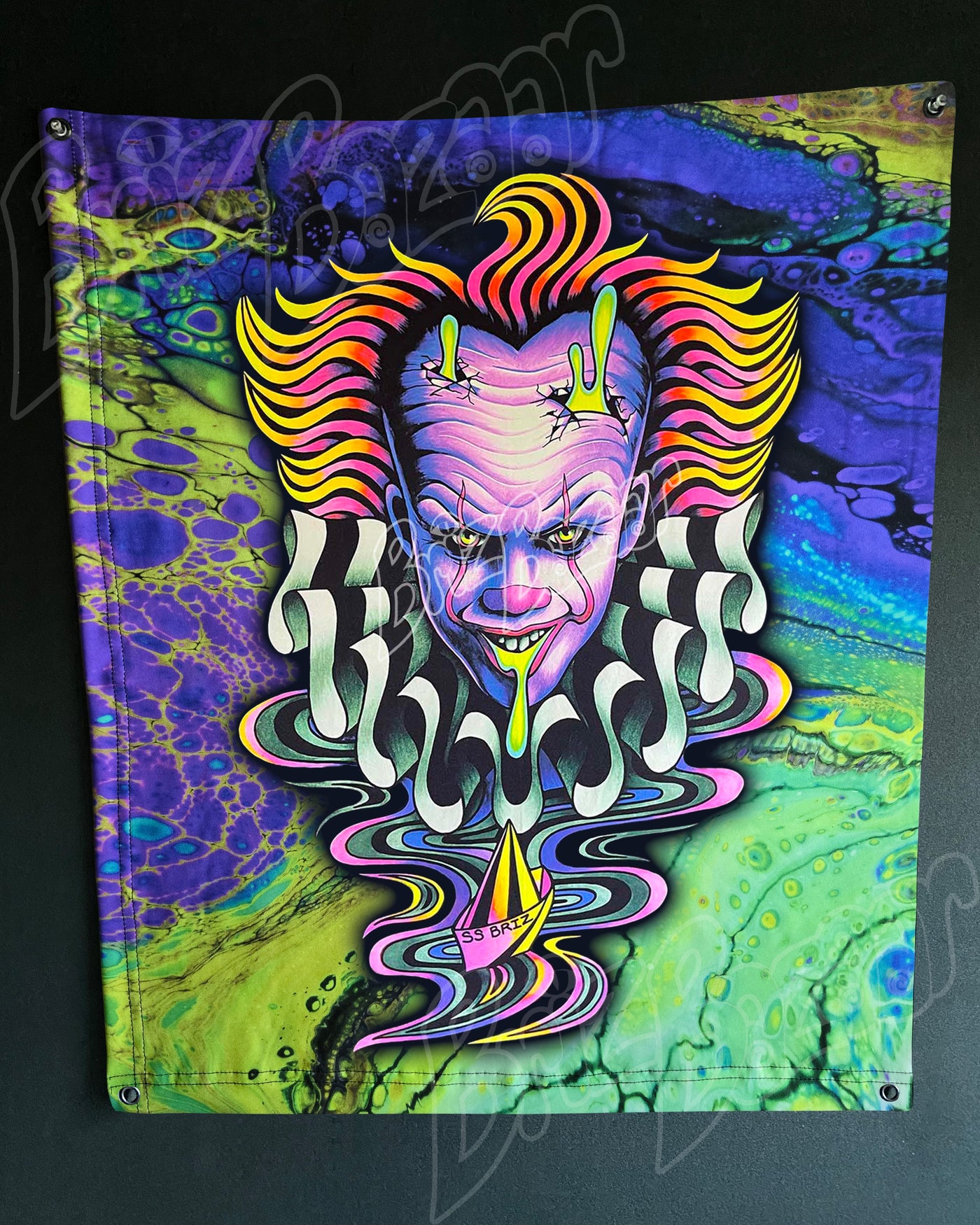 Custom Fluid UV Tapestry of Brizzywize