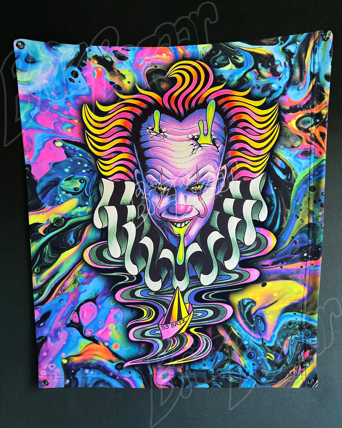 Custom Fluid UV Tapestry of Brizzywize