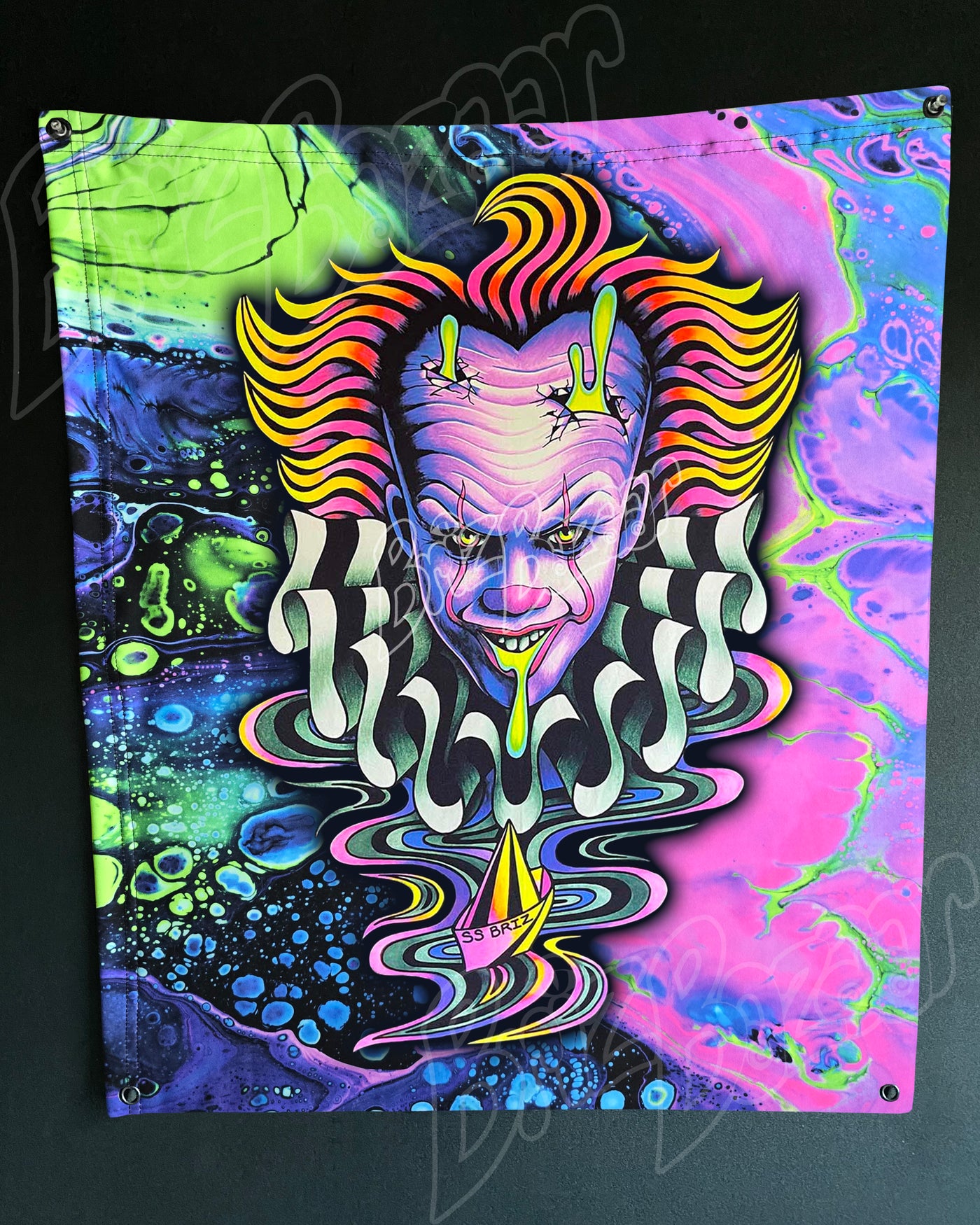 Custom Fluid UV Tapestry of Brizzywize