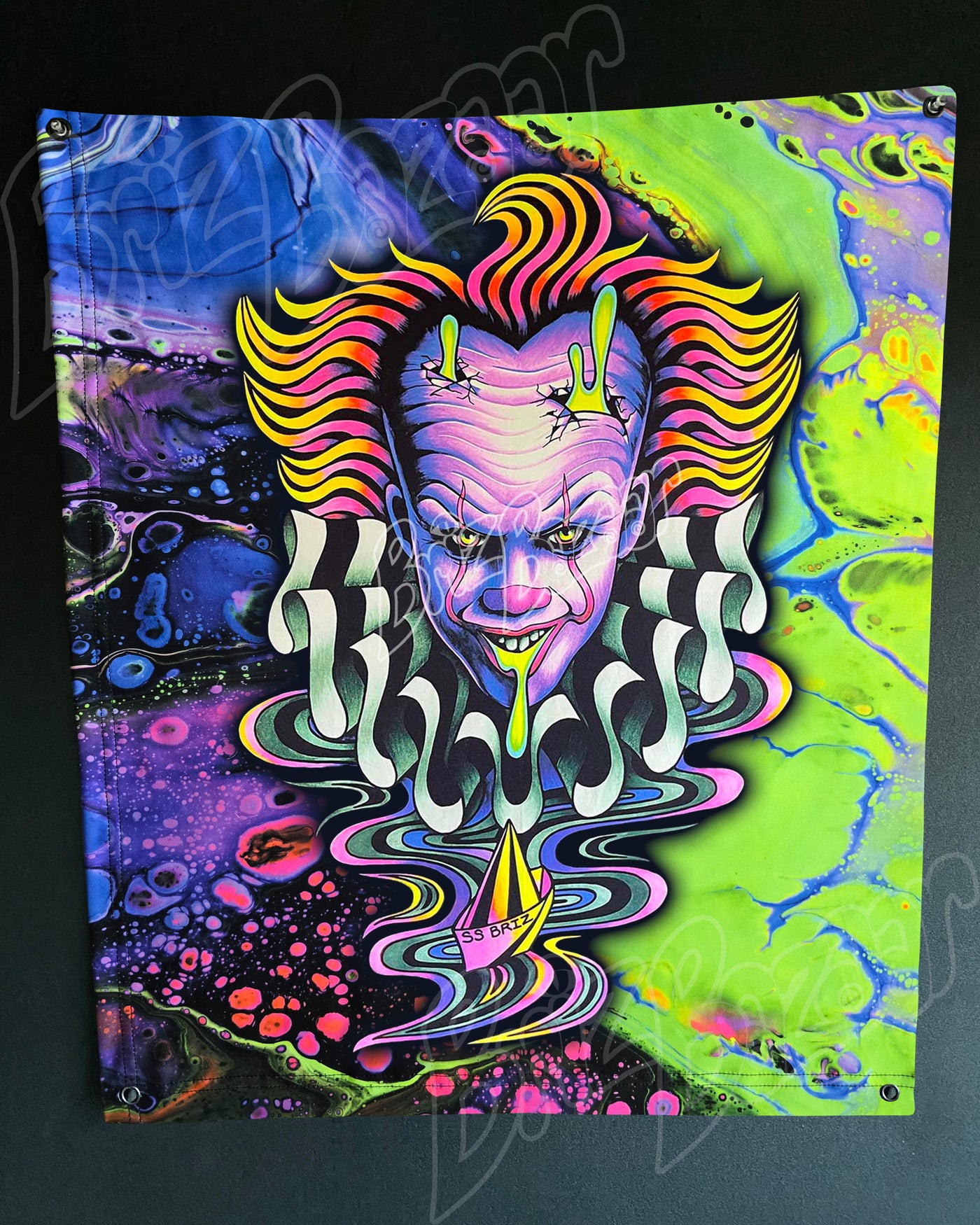 Custom Fluid UV Tapestry of Brizzywize
