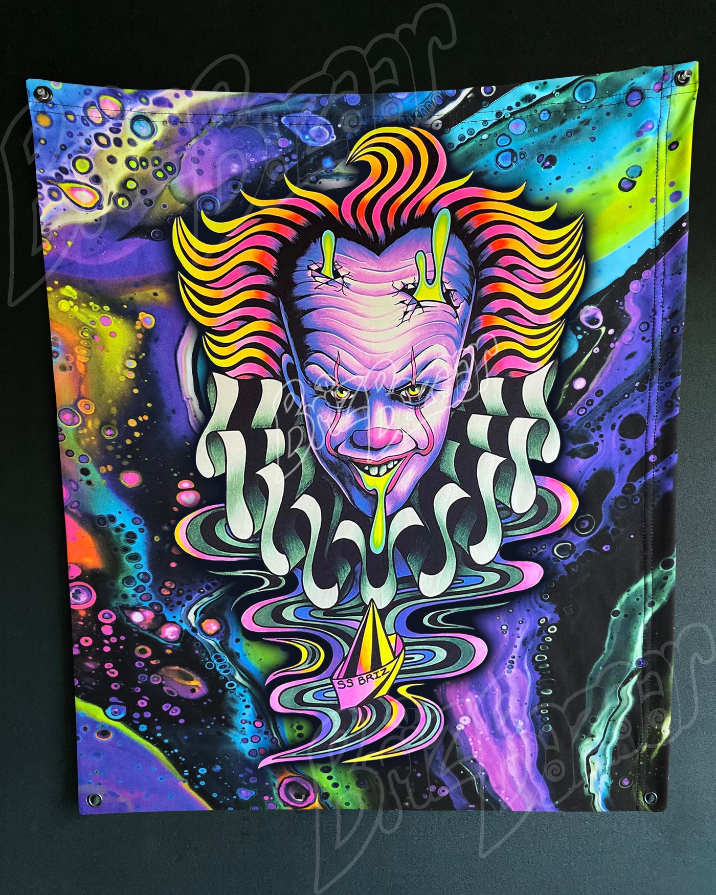 Custom Fluid UV Tapestry of Brizzywize