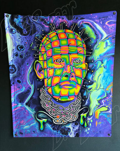 Custom Fluid UV Tapestry of Hellraver