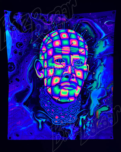 Custom Fluid UV Tapestry of Hellraver