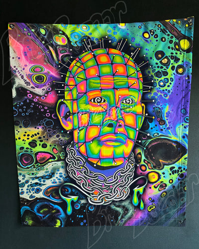 Custom Fluid UV Tapestry of Hellraver