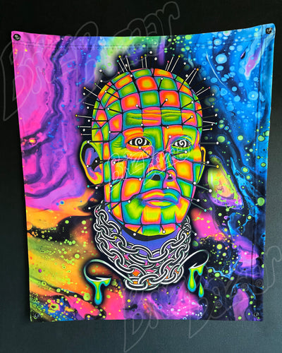 Custom Fluid UV Tapestry of Hellraver