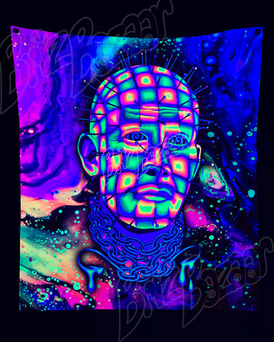 Custom Fluid UV Tapestry of Hellraver