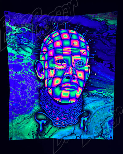 Custom Fluid UV Tapestry of Hellraver