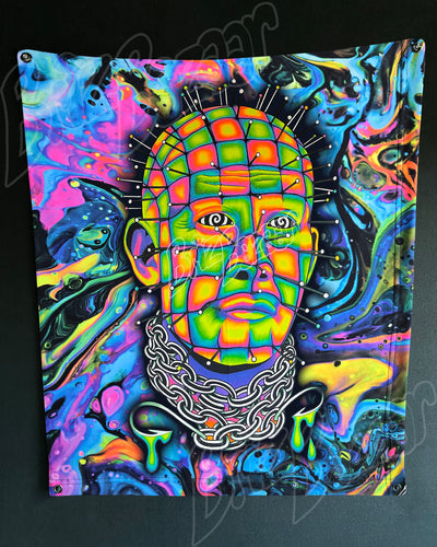 Custom Fluid UV Tapestry of Hellraver