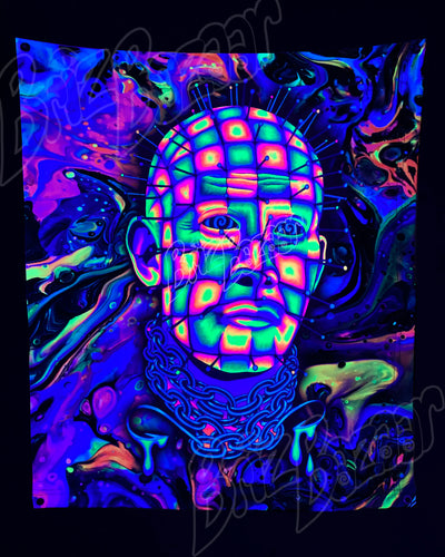 Custom Fluid UV Tapestry of Hellraver