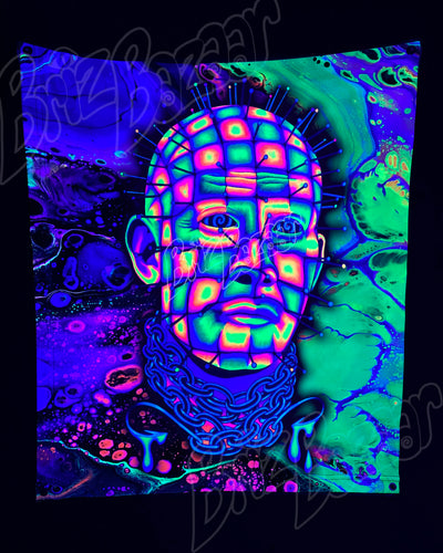 Custom Fluid UV Tapestry of Hellraver