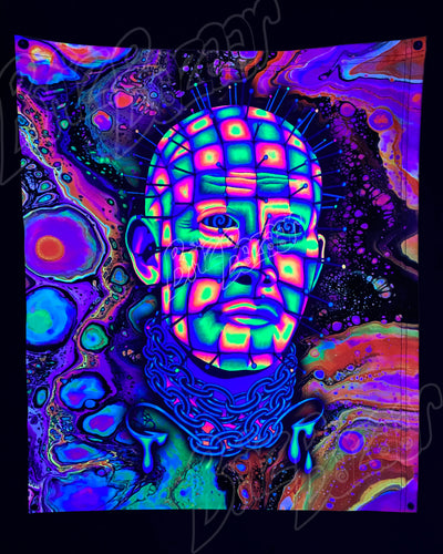 Custom Fluid UV Tapestry of Hellraver