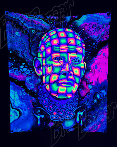 Custom Fluid UV Tapestry of Hellraver