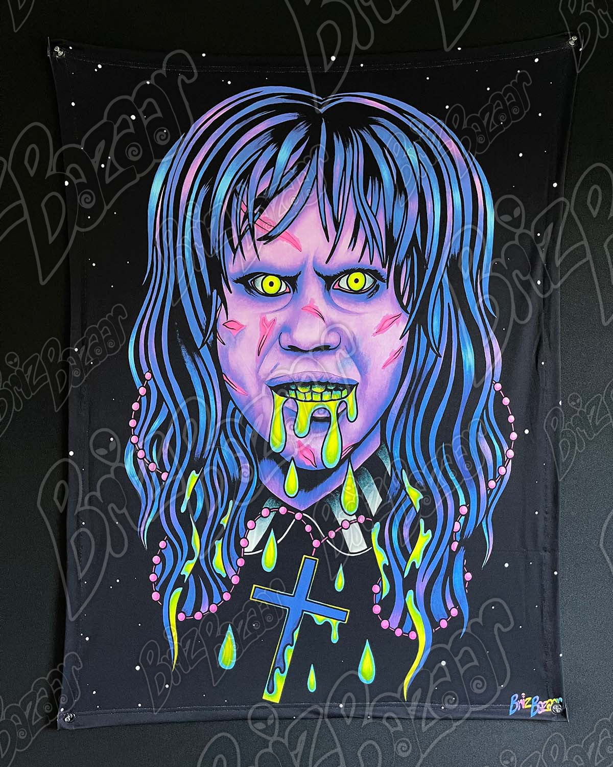 *SPECIAL* Blacklight Reactive Tapestry of BRIZZORCIZT