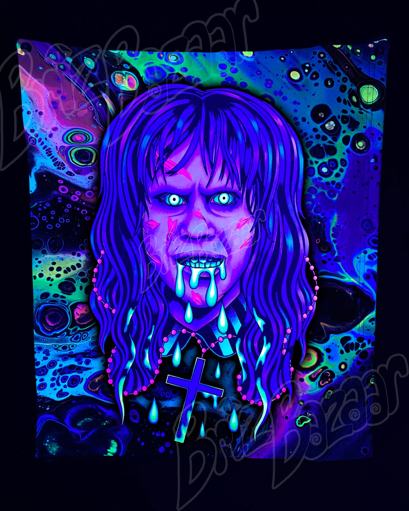 Custom Fluid UV Tapestry of Brizzorcizt
