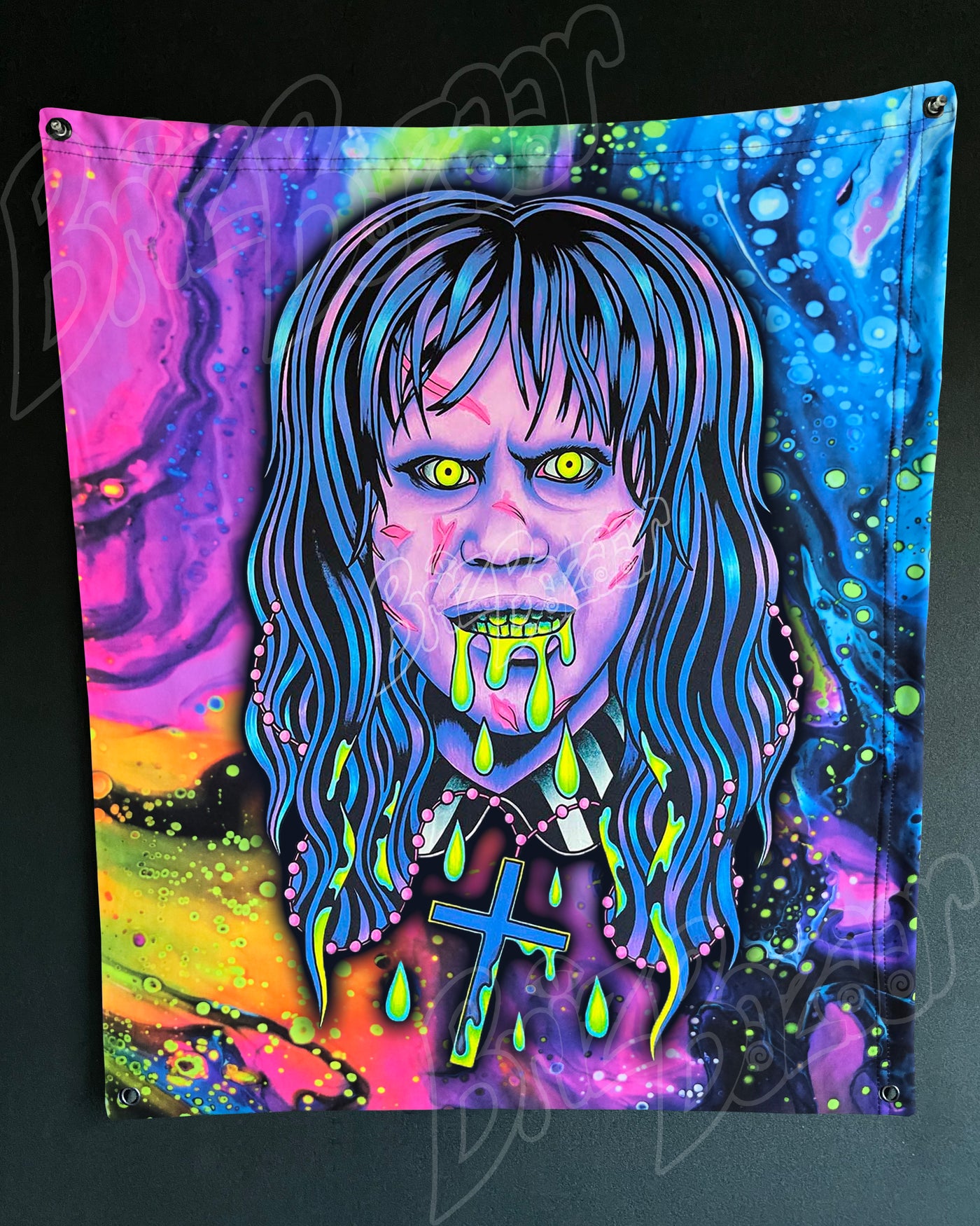 Custom Fluid UV Tapestry of Brizzorcizt