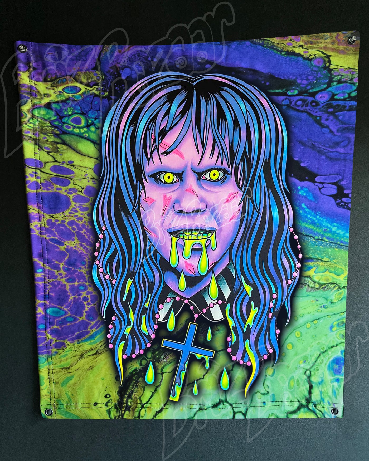 Custom Fluid UV Tapestry of Brizzorcizt