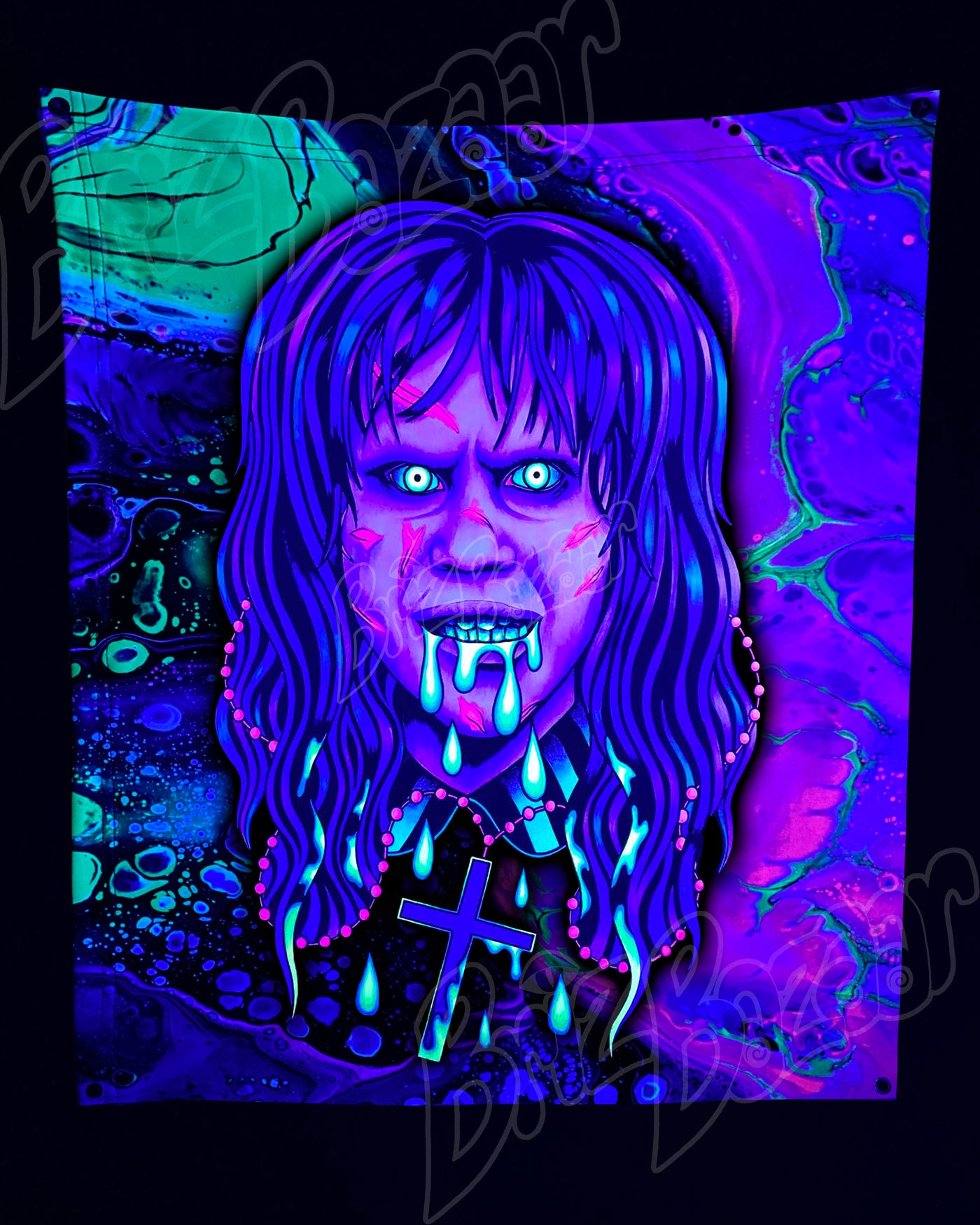Custom Fluid UV Tapestry of Brizzorcizt