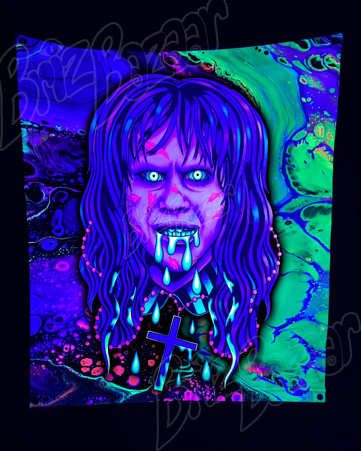 Custom Fluid UV Tapestry of Brizzorcizt