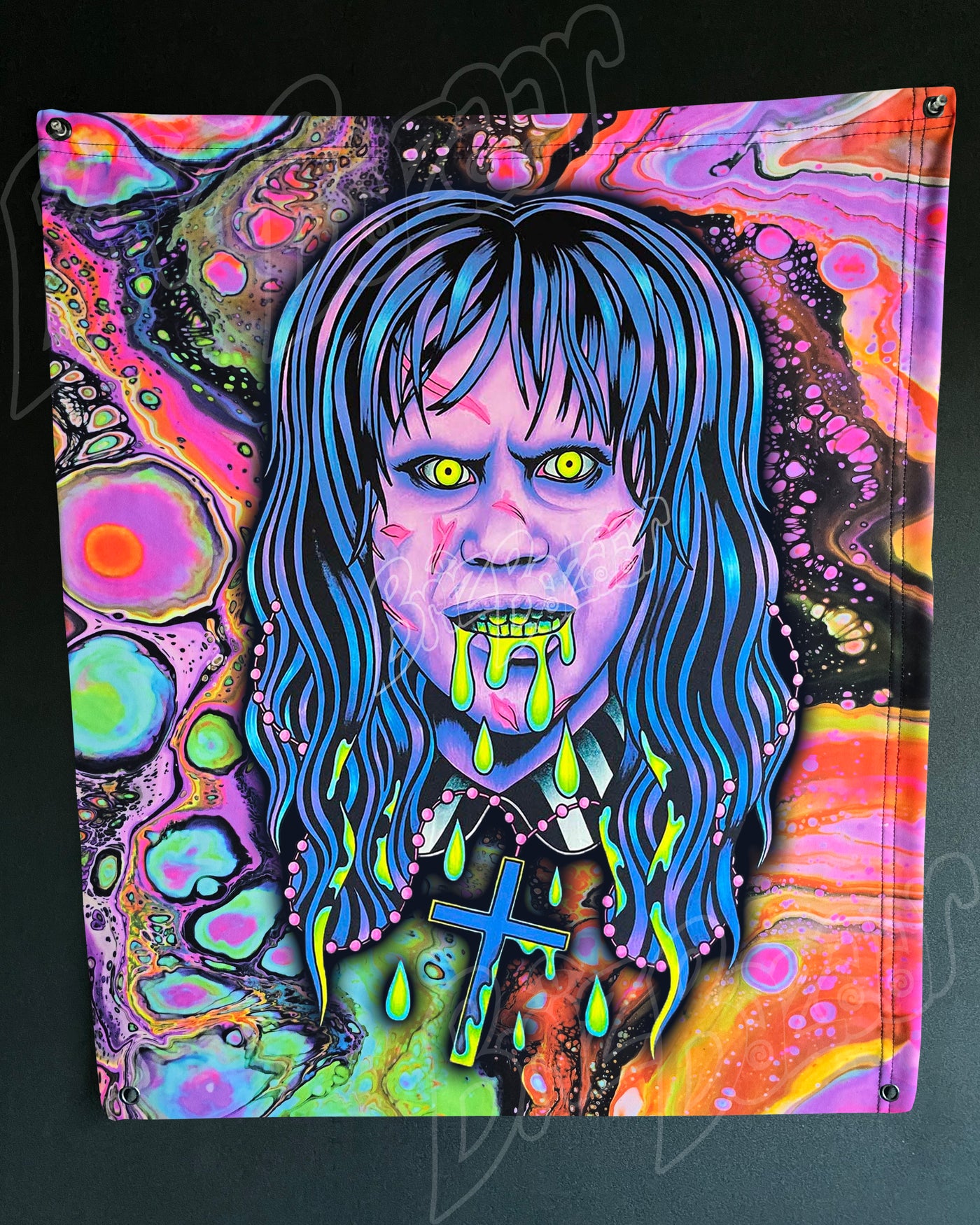 Custom Fluid UV Tapestry of Brizzorcizt