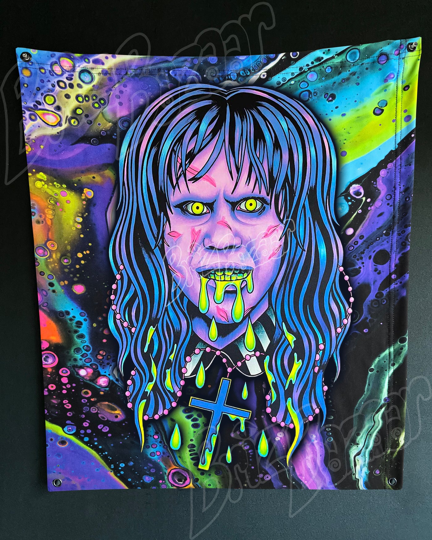 Custom Fluid UV Tapestry of Brizzorcizt