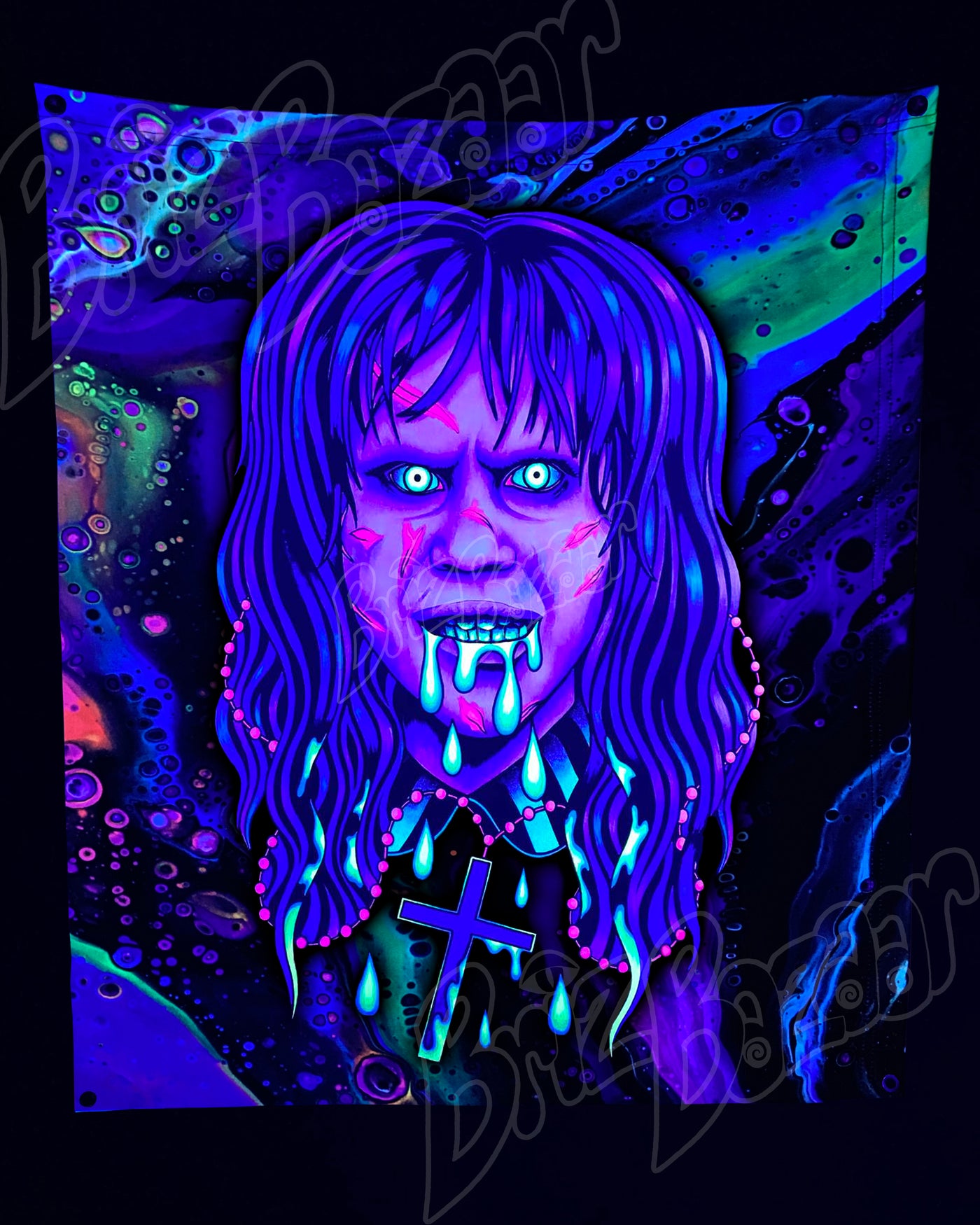 Custom Fluid UV Tapestry of Brizzorcizt