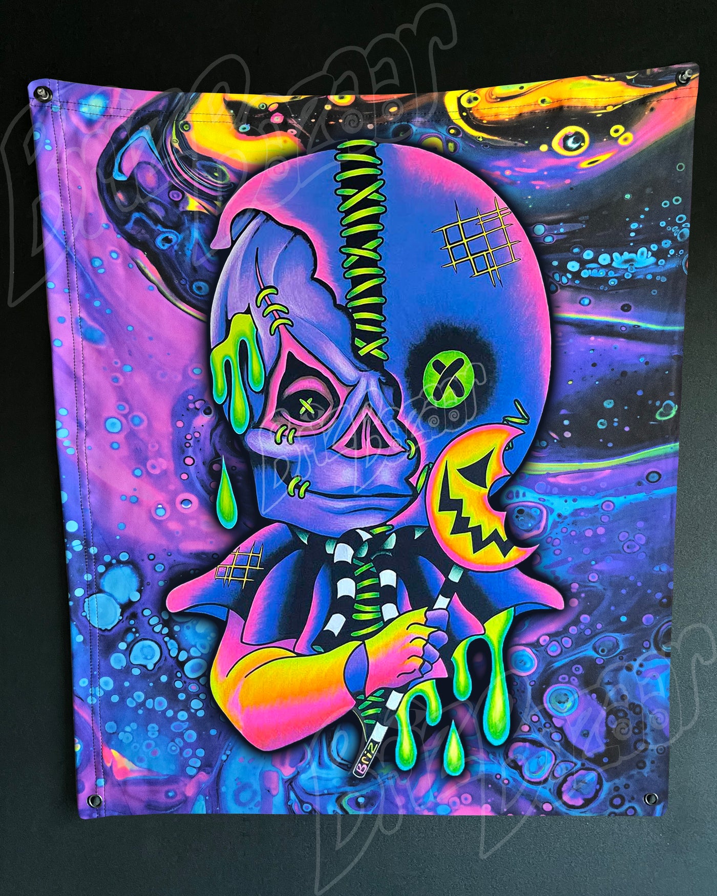 Custom Fluid UV Tapestry of Briz 'r' Treat