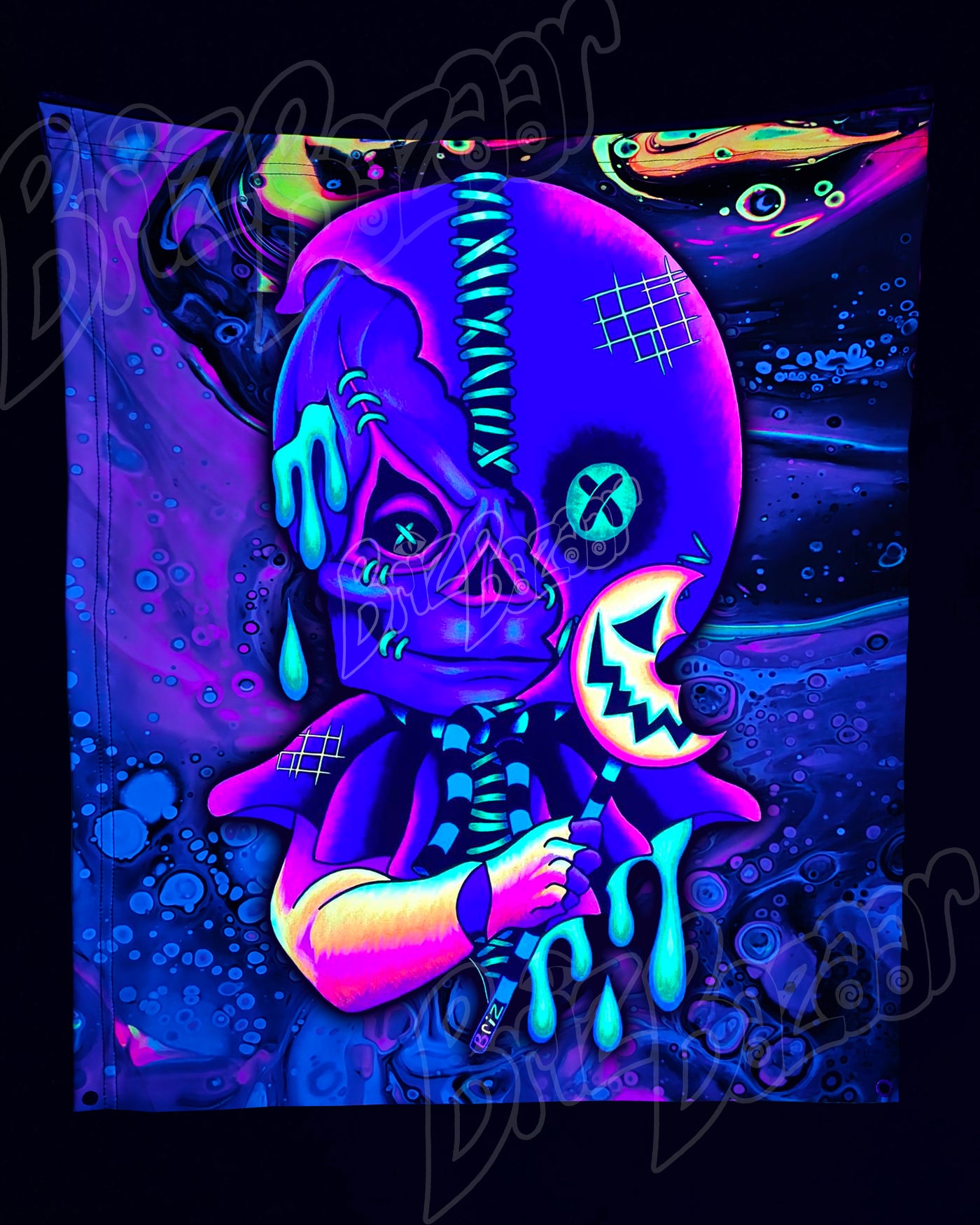 Custom Fluid UV Tapestry of Briz 'r' Treat