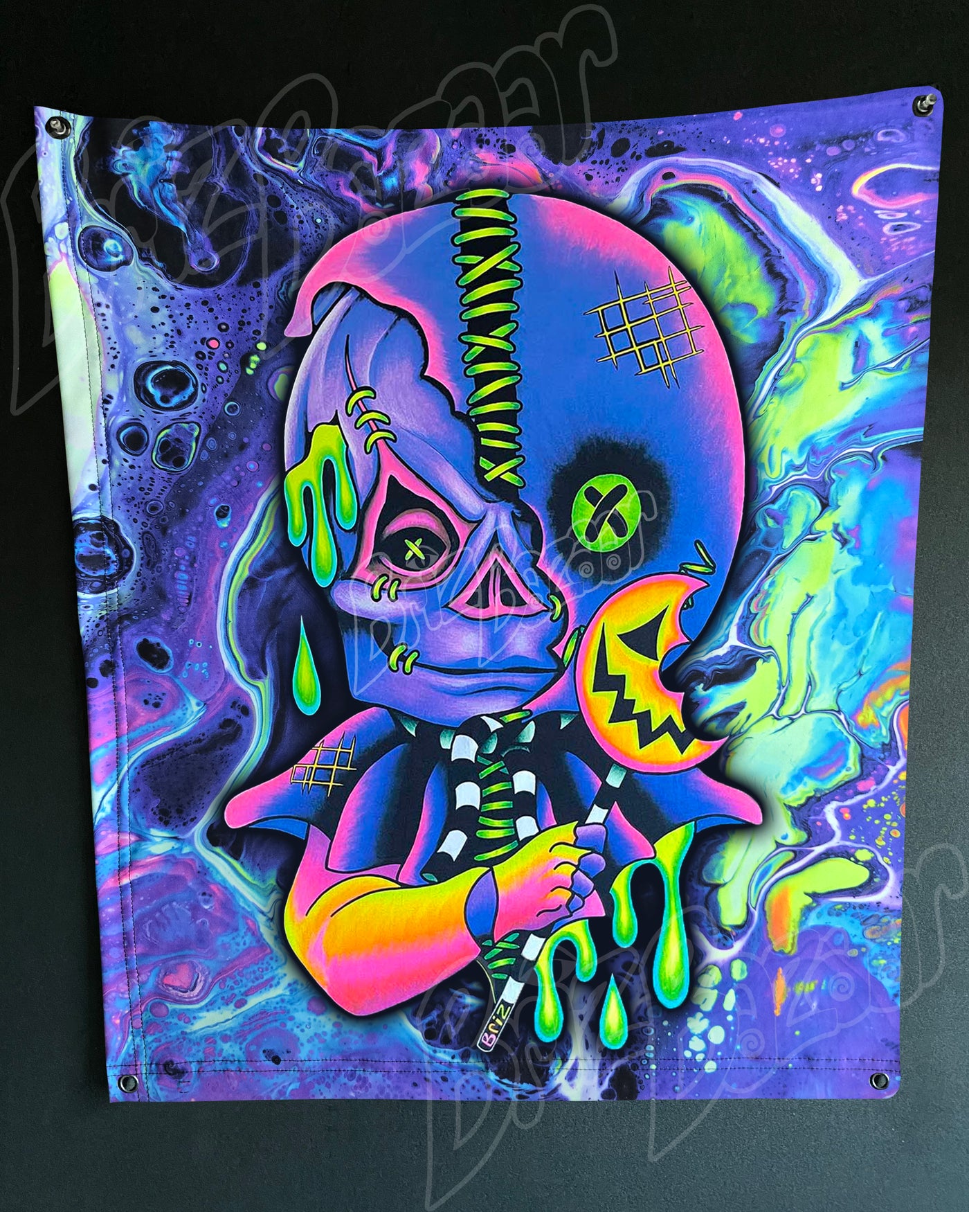Custom Fluid UV Tapestry of Briz 'r' Treat