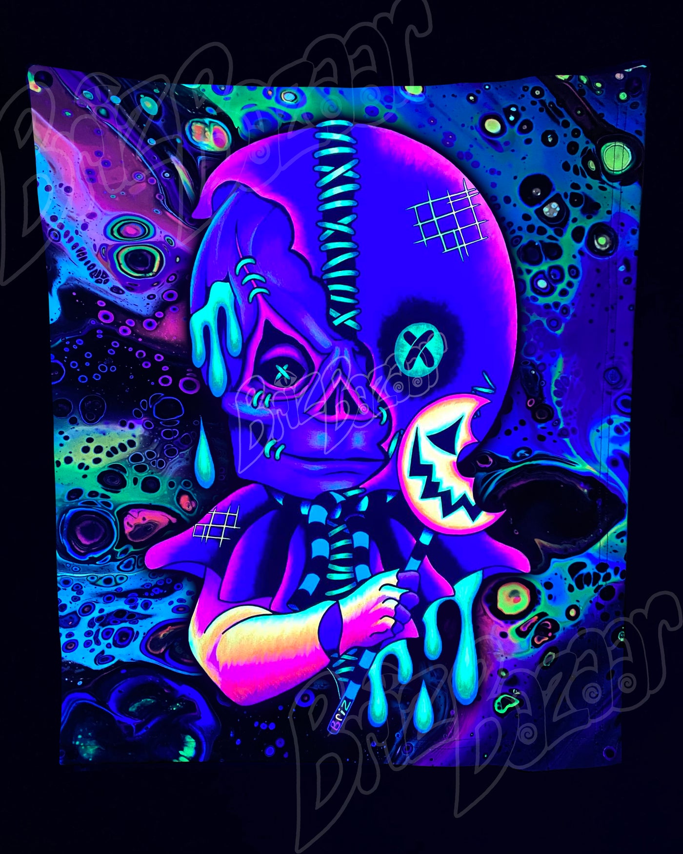 Custom Fluid UV Tapestry of Briz 'r' Treat
