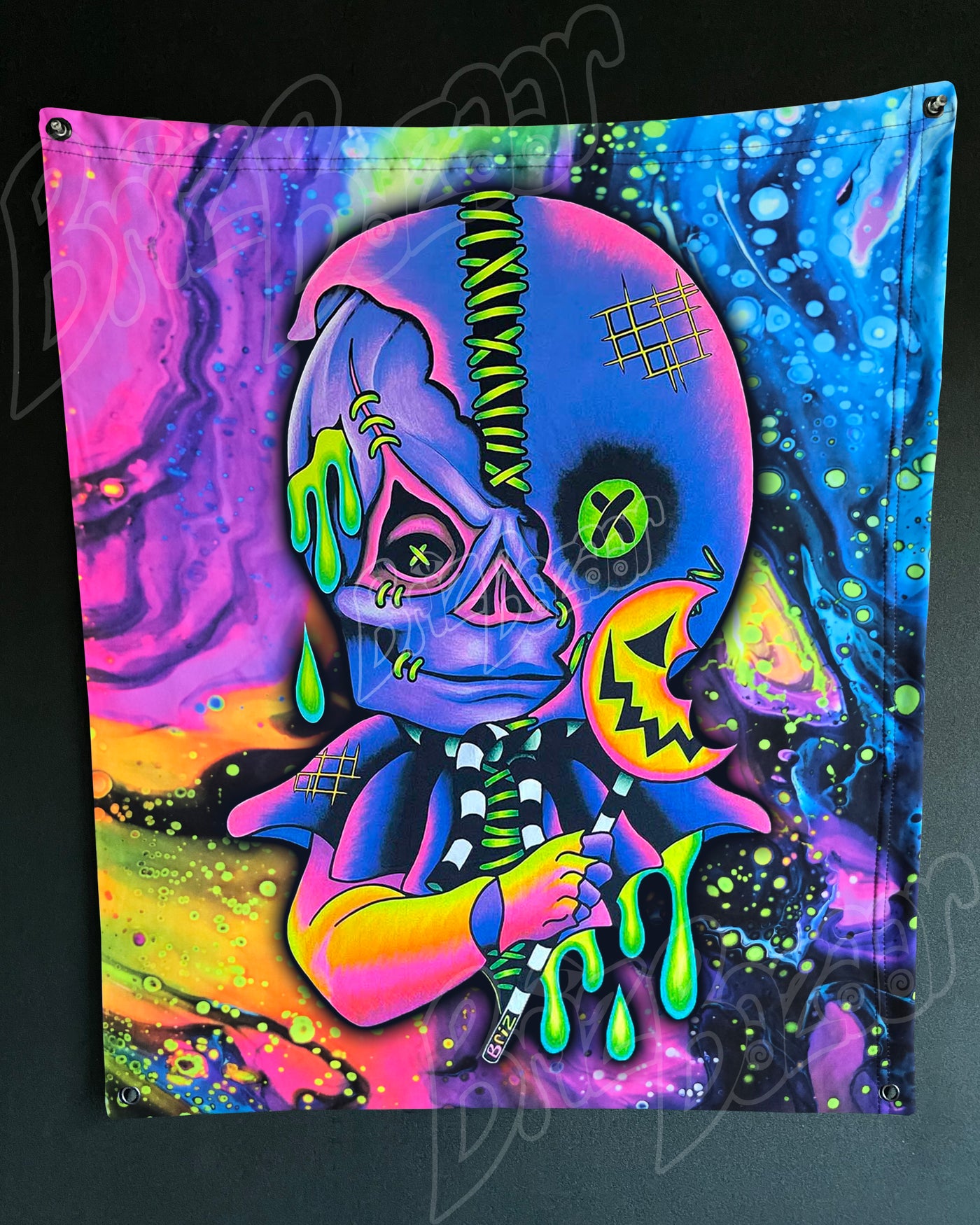 Custom Fluid UV Tapestry of Briz 'r' Treat