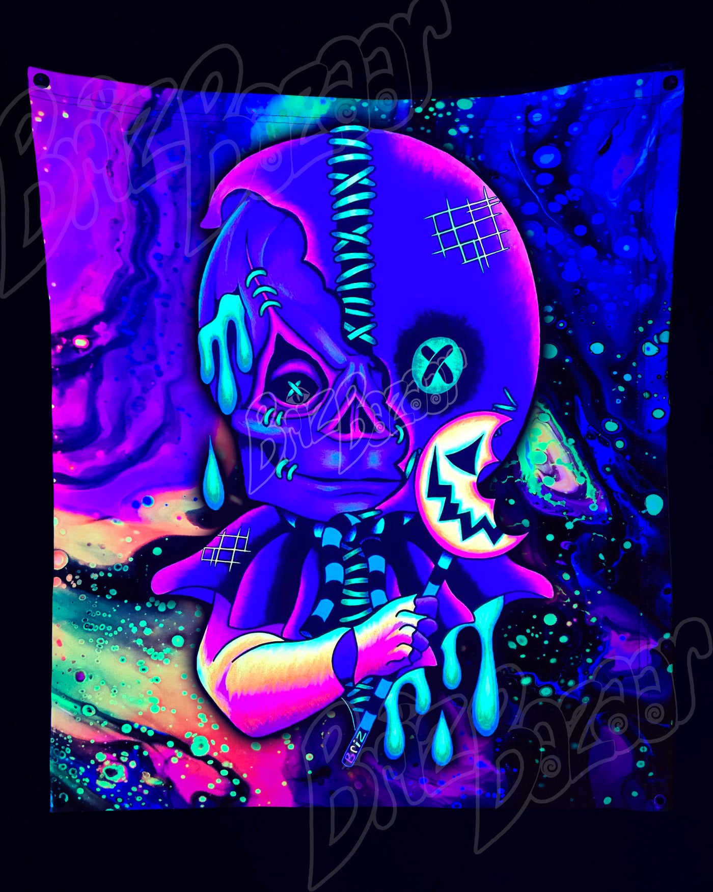 Custom Fluid UV Tapestry of Briz 'r' Treat