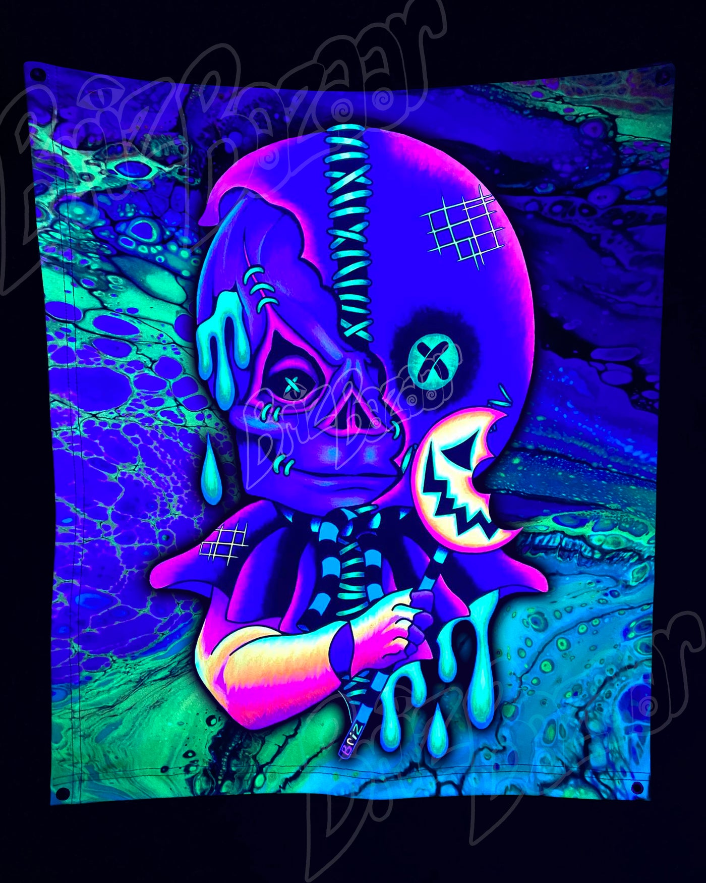 Custom Fluid UV Tapestry of Briz 'r' Treat