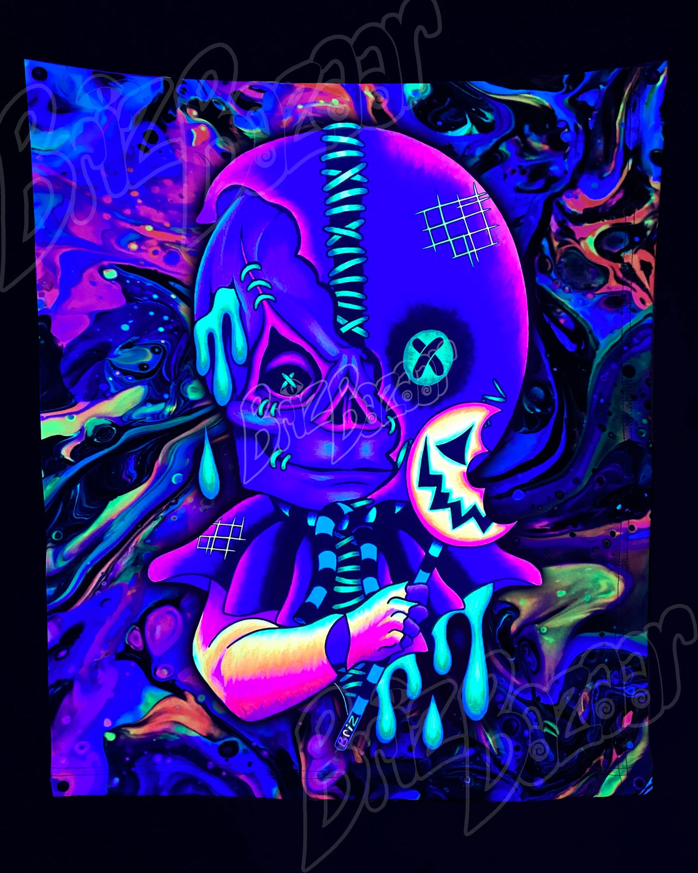 Custom Fluid UV Tapestry of Briz 'r' Treat
