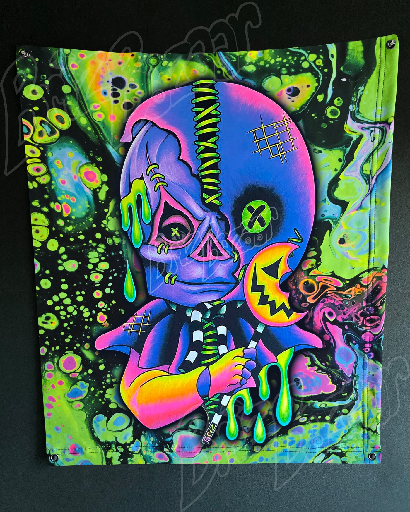 Custom Fluid UV Tapestry of Briz 'r' Treat