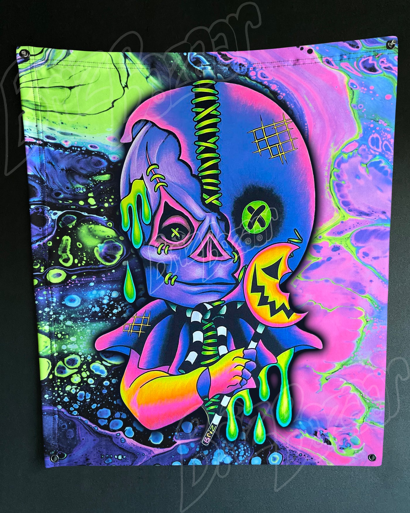 Custom Fluid UV Tapestry of Briz 'r' Treat