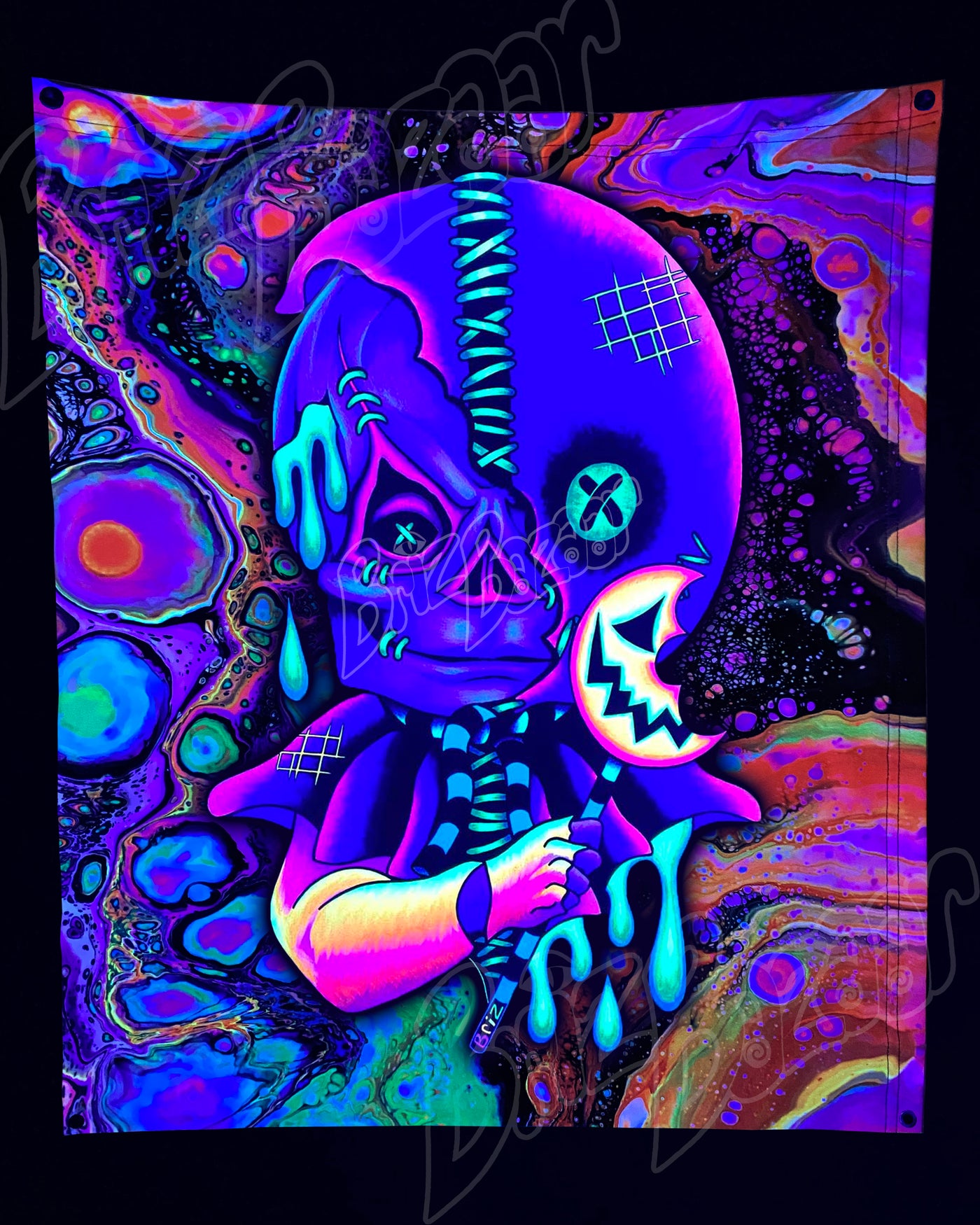 Custom Fluid UV Tapestry of Briz 'r' Treat