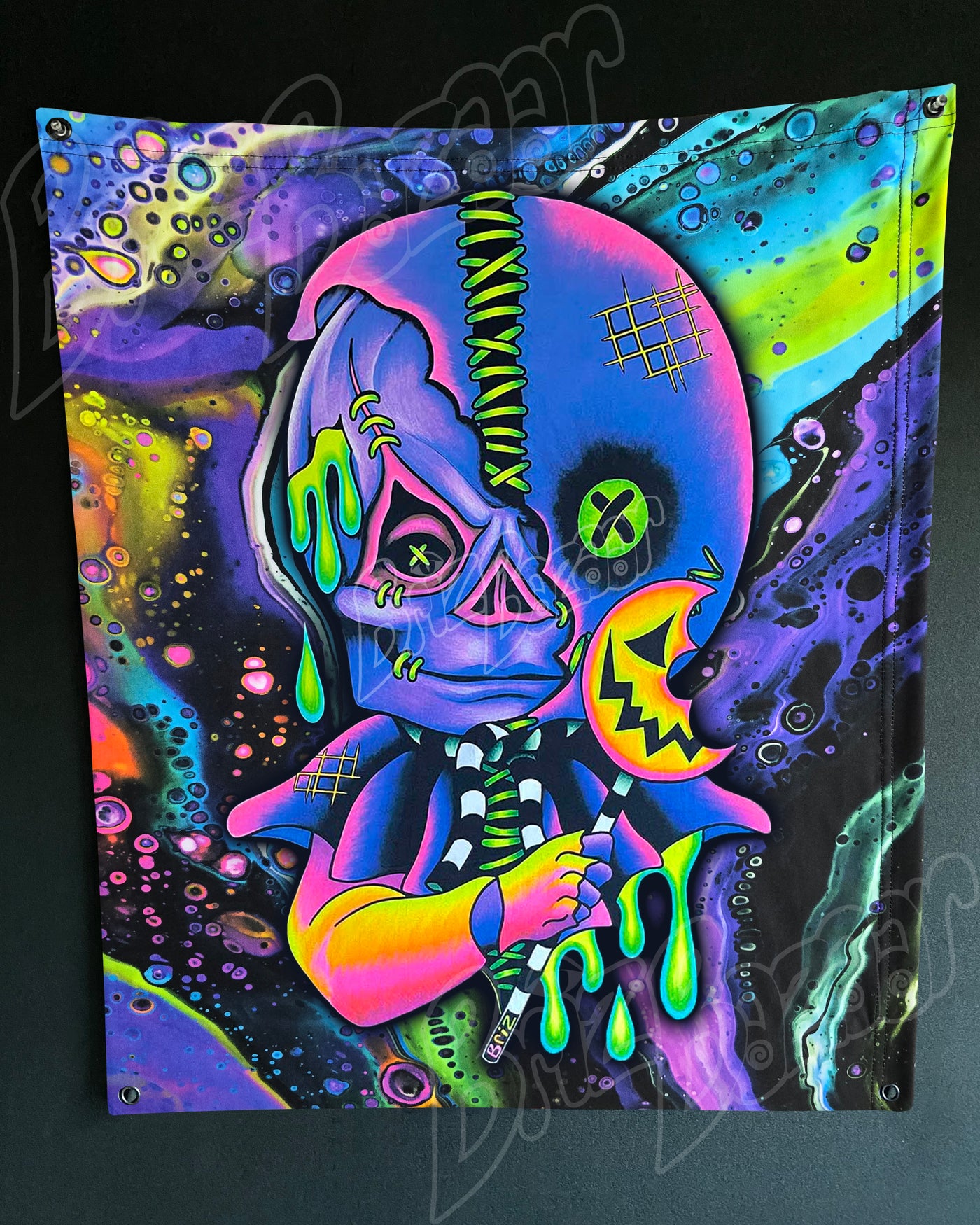 Custom Fluid UV Tapestry of Briz 'r' Treat
