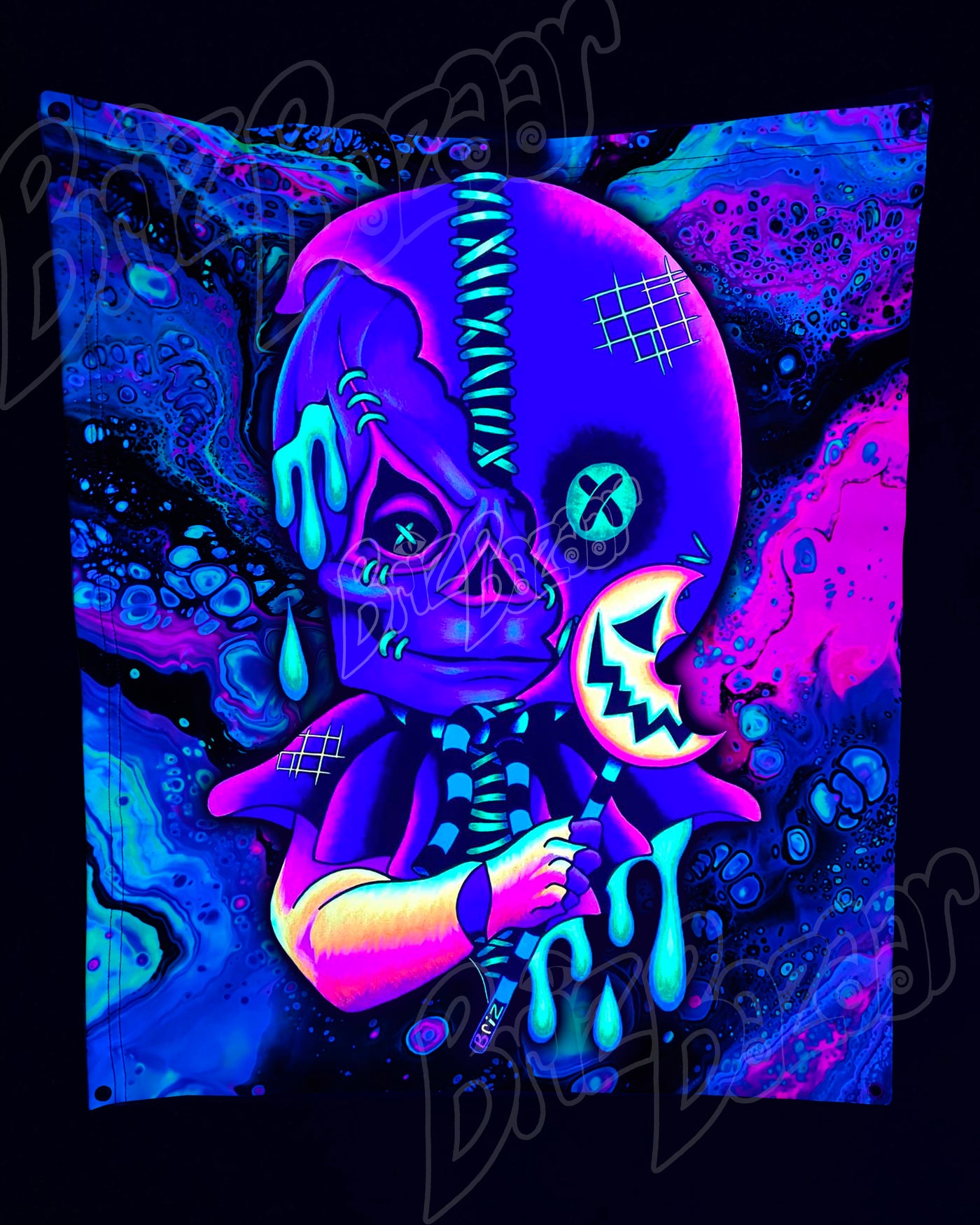 Custom Fluid UV Tapestry of Briz 'r' Treat