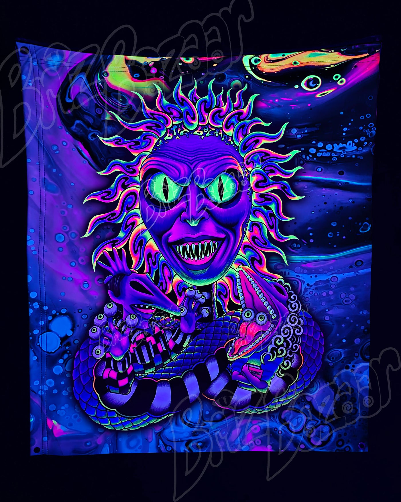Custom Fluid UV Tapestry of Showtime