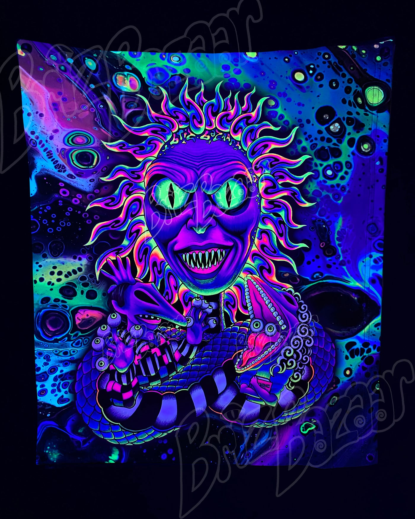 Custom Fluid UV Tapestry of Showtime