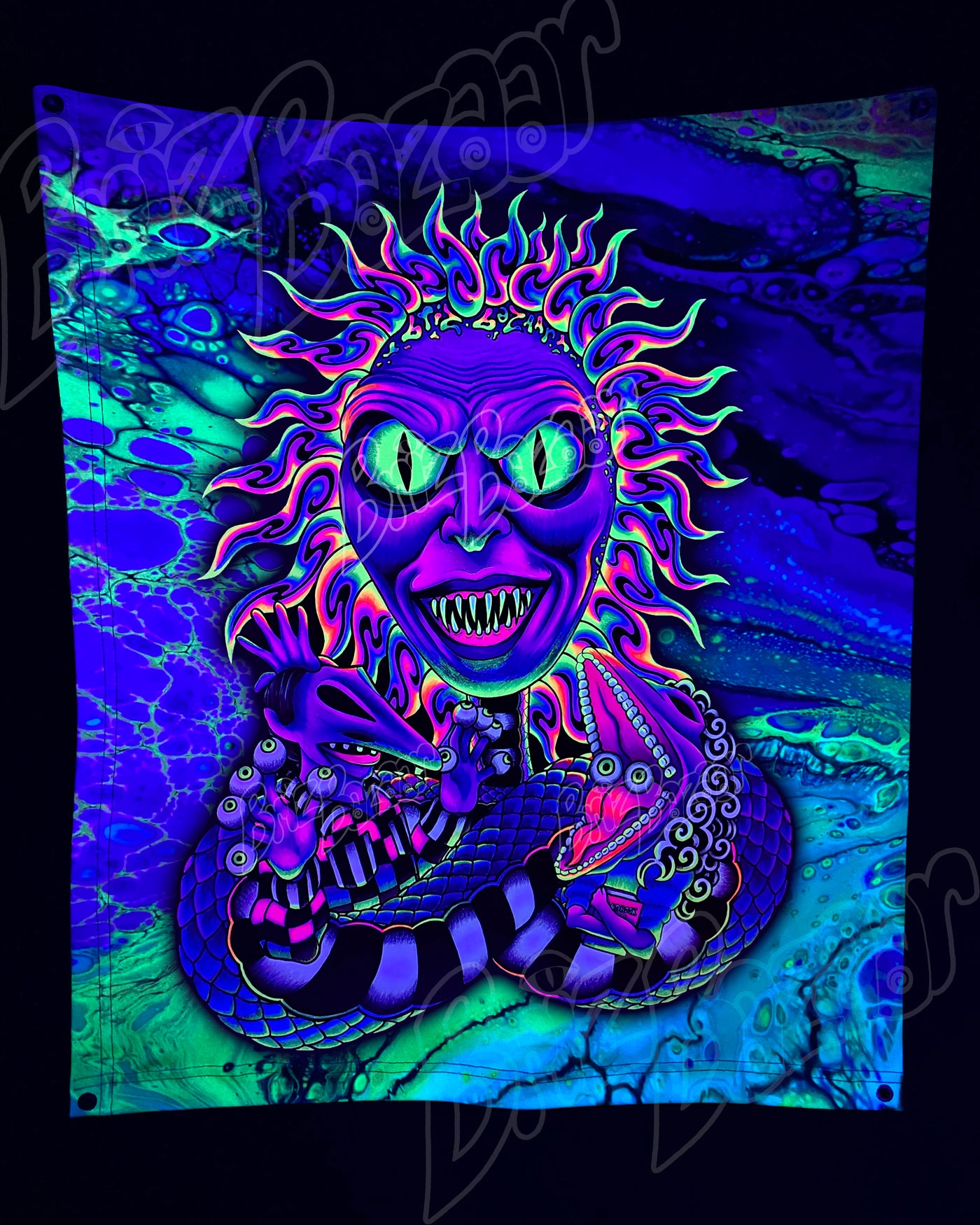 Custom Fluid UV Tapestry of Showtime