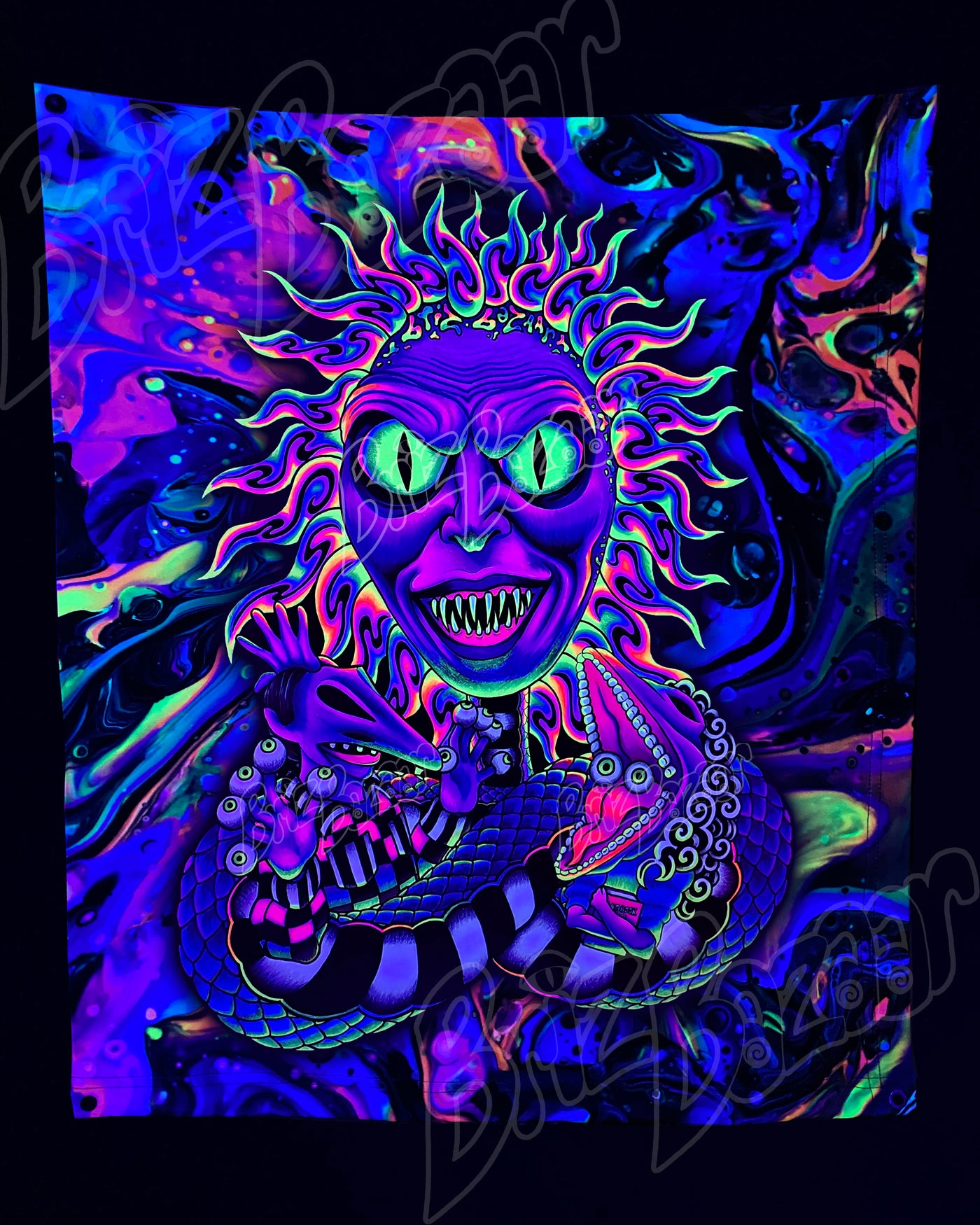 Custom Fluid UV Tapestry of Showtime