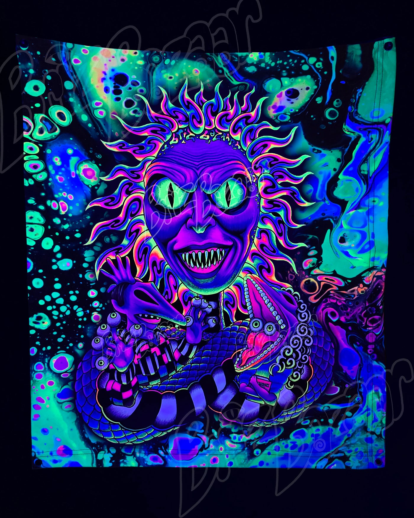 Custom Fluid UV Tapestry of Showtime