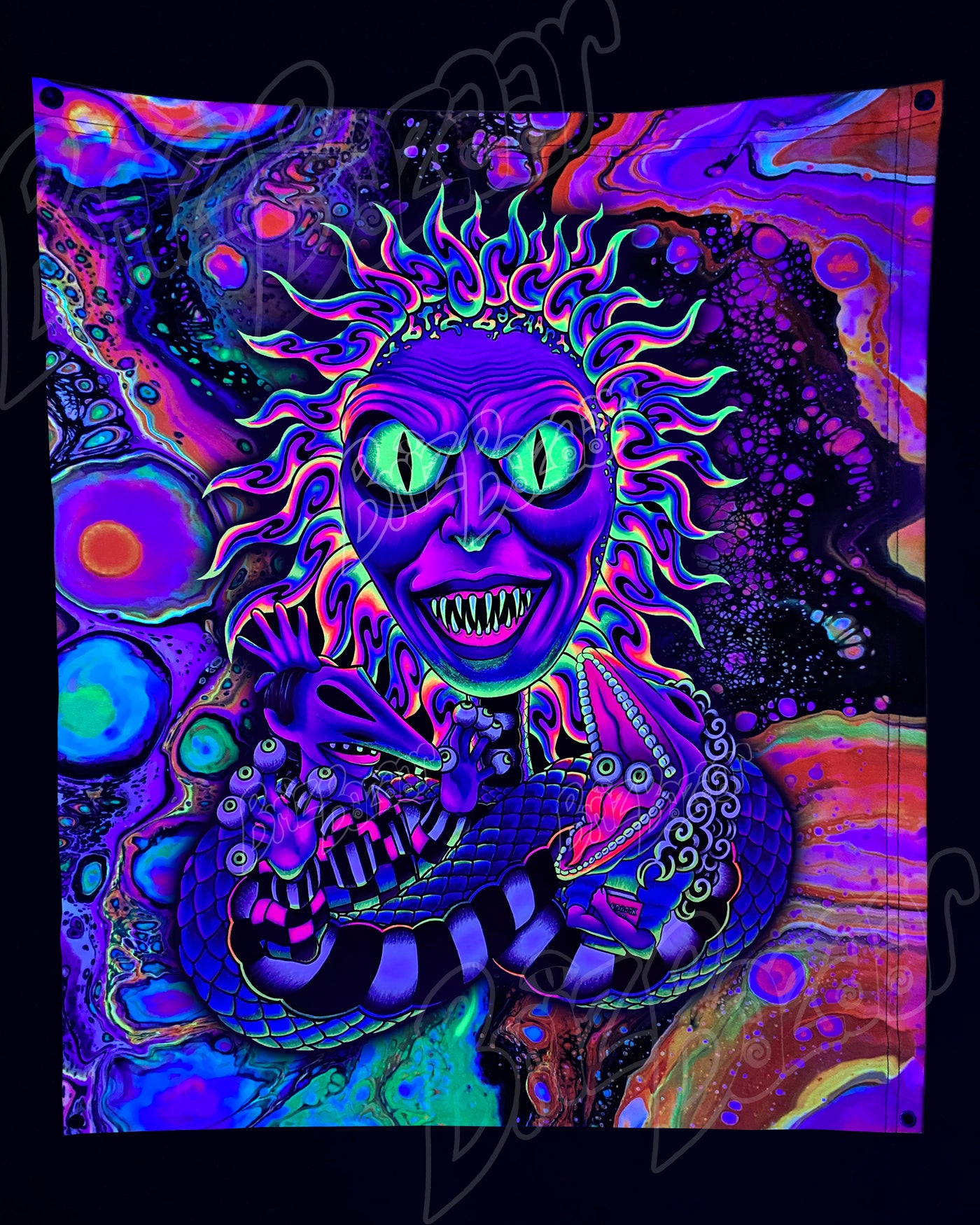 Custom Fluid UV Tapestry of Showtime