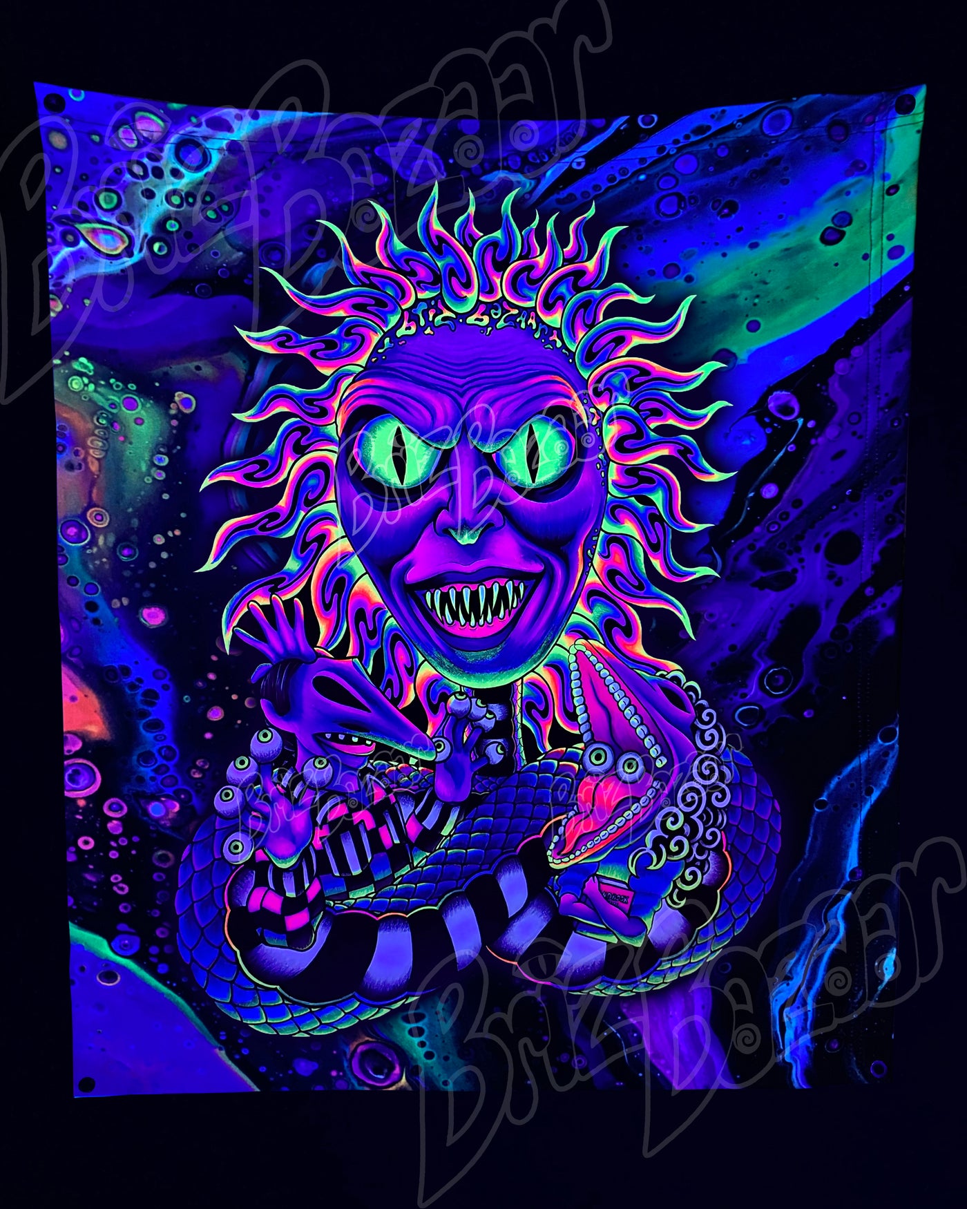 Custom Fluid UV Tapestry of Showtime