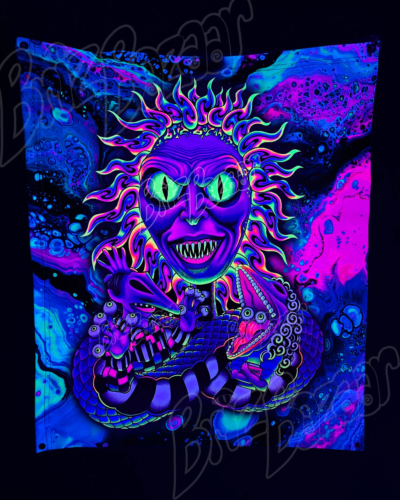 Custom Fluid UV Tapestry of Showtime