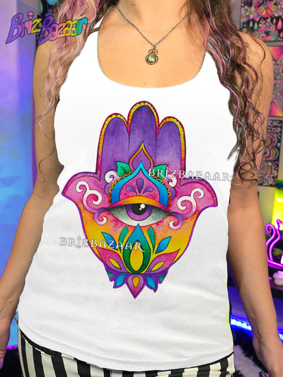 Tank Top of Sunset Hamsa